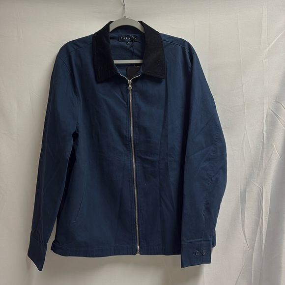 Five Four Aston Full Zip Jacket Navy Blue Size Large NWT - Picture 1 of 5